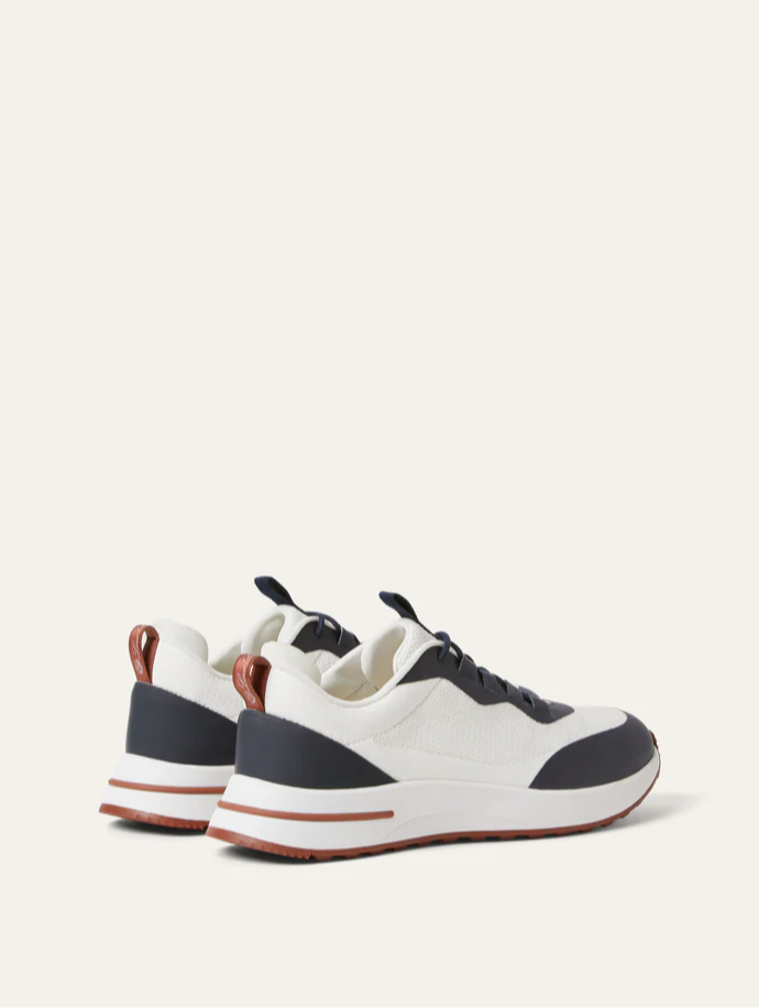 Loro Piana Men's Week_End Walk Sneakers "Black/White"