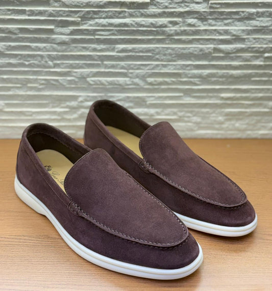 Loro Piana Suede  Loafers "Brown"