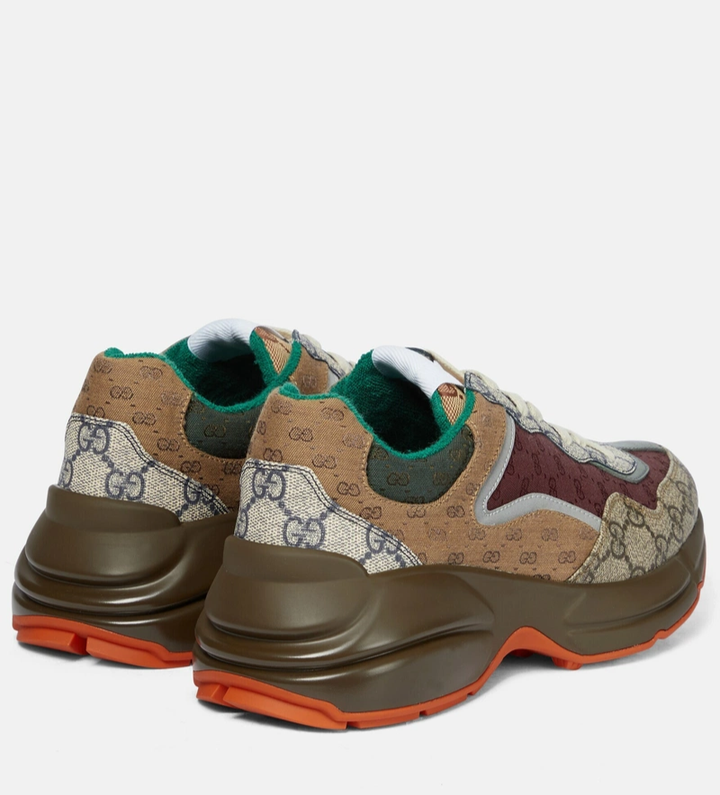 Gucci GG Rhyton Sneakers 'Beige /Brick /Red'