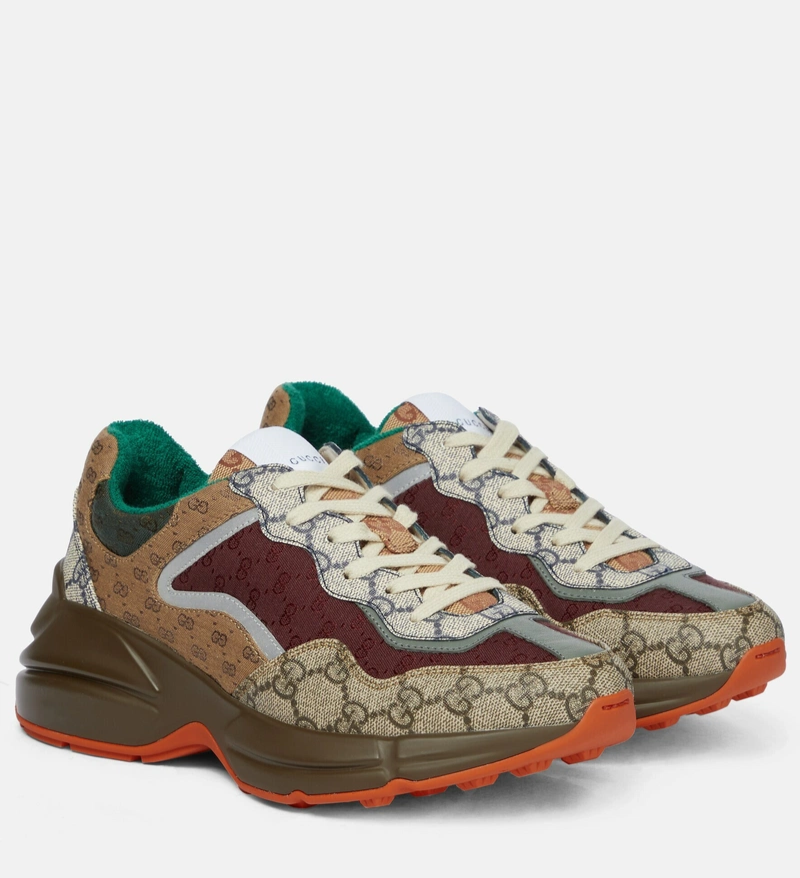 Gucci GG Rhyton Sneakers 'Beige /Brick /Red'