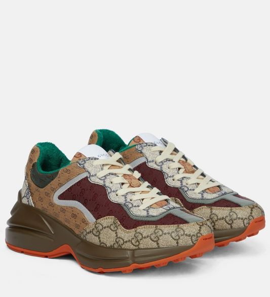 Gucci GG Rhyton Sneakers 'Beige /Brick /Red'