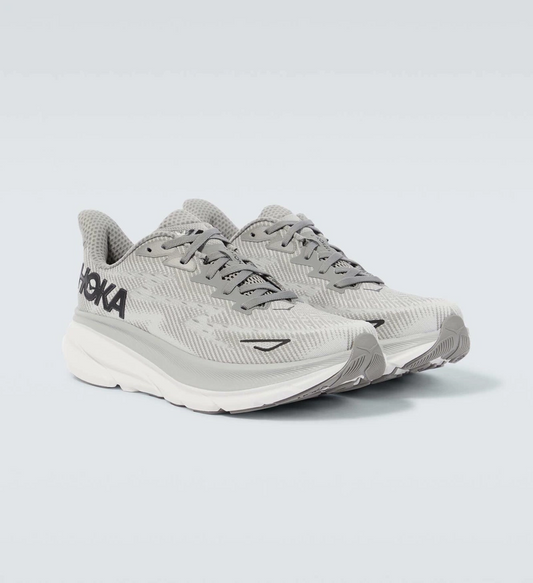 Hoka Clifton 9 Running Shoes "Grey/Black"