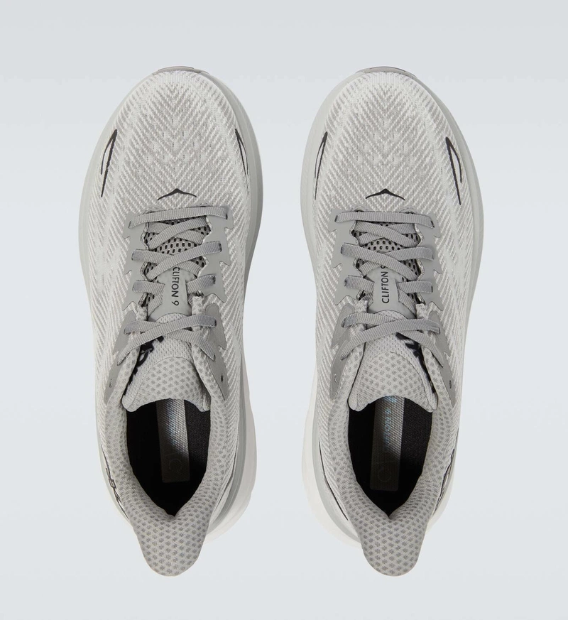 Hoka Clifton 9 Running Shoes "Grey/Black"