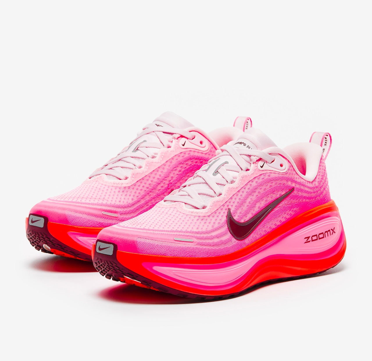 Nike Women's Vomero Plus Sneakers "Pink/ Burgundy Crush/ Bright Crimson"