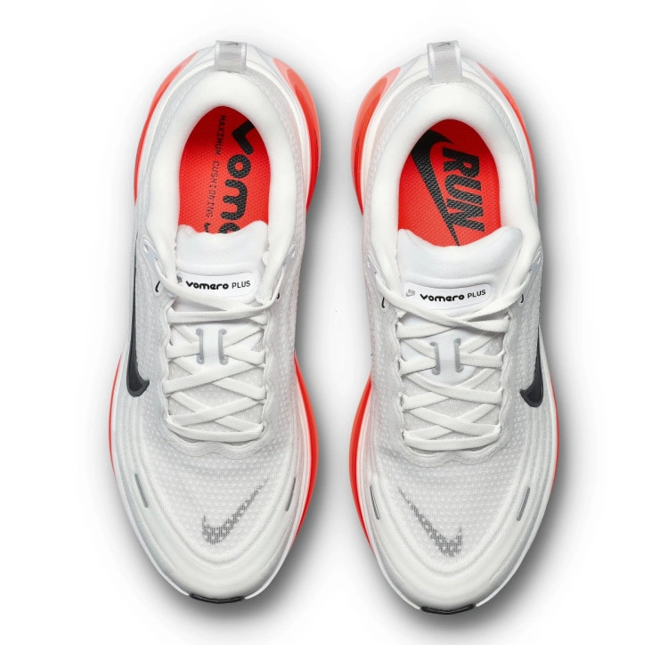 Nike Vomero Plus Running Shoes "White/ Black/Bright Crimson"