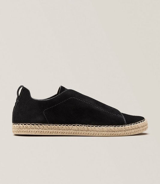 Zegna Triple Stitch Espadrilles "Black"