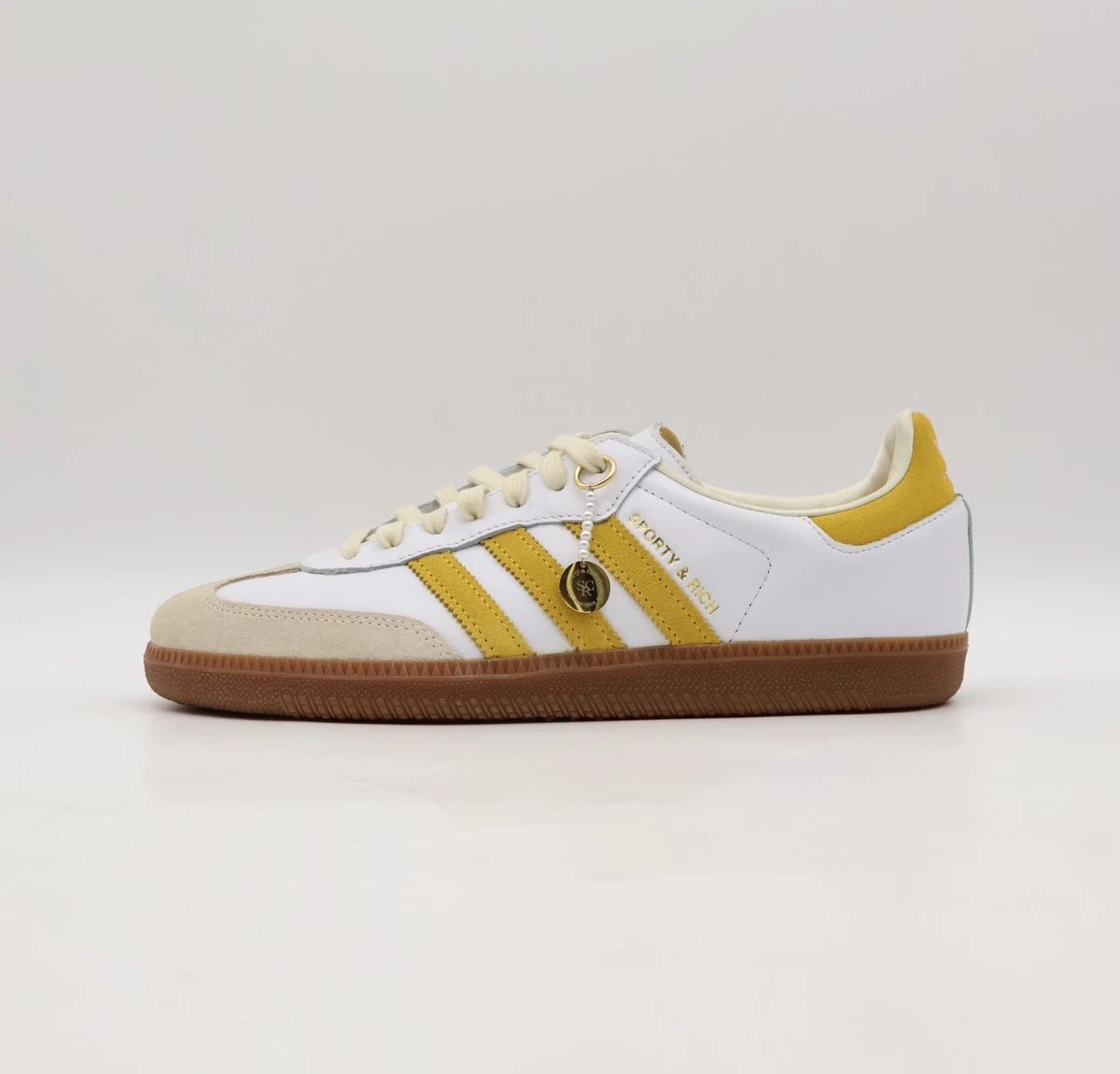Adidas x Sporty & Rich Samba OG Sneakers "White/Gold"