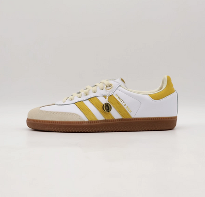 Adidas x Sporty & Rich Samba OG Sneakers "White/Gold"