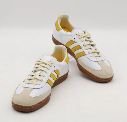Adidas x Sporty & Rich Samba OG Sneakers "White/Gold"