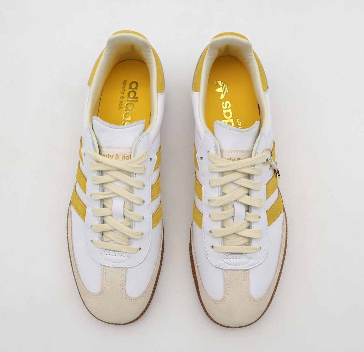 Adidas x Sporty & Rich Samba OG Sneakers "White/Gold"