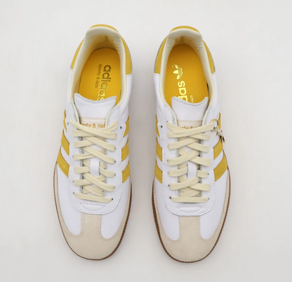 Adidas x Sporty & Rich Samba OG Sneakers "White/Gold"