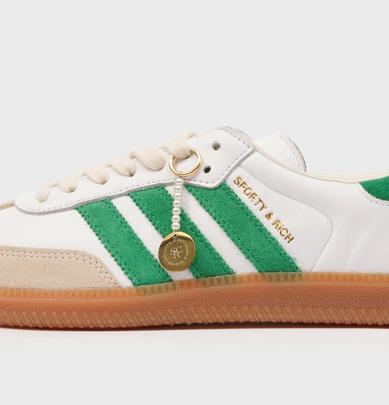 Adidas x Sporty & Rich Samba OG Sneakers "White/Green"