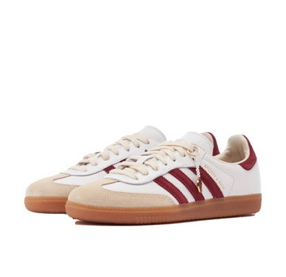 Adidas x Sporty & Rich Samba OG Sneakers "White/ Burgundy"