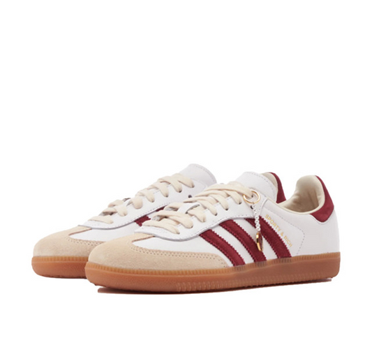 Adidas x Sporty & Rich Samba OG Sneakers "White/ Burgundy"