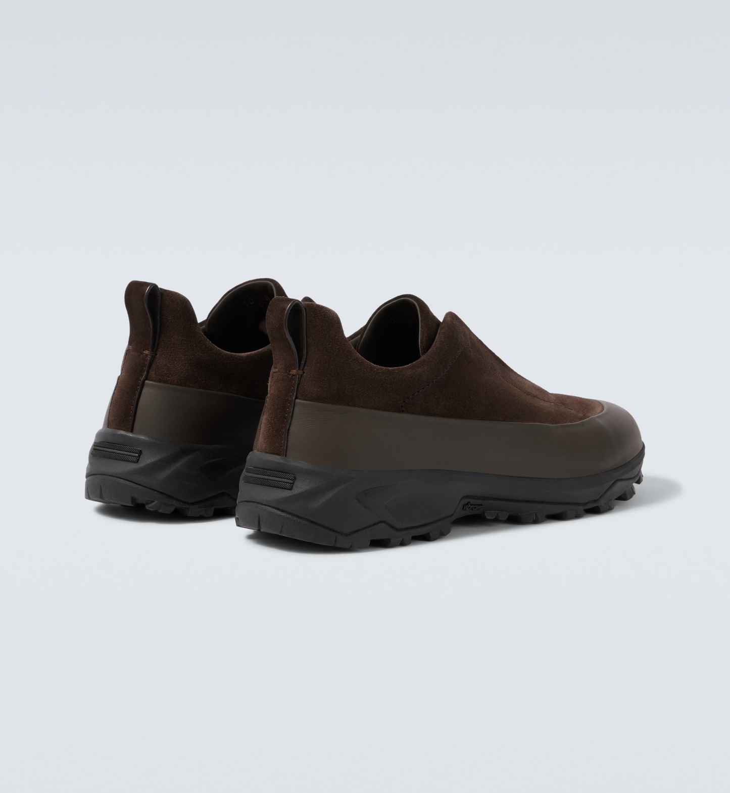 ZEGNA Triple Stitch Monte Sneakers "Dark Brown"