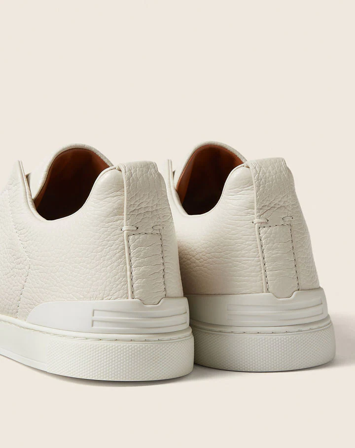 ZEGNA Triple Stitch Monte Sneakers "White"