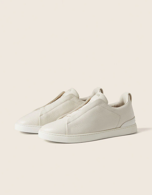 ZEGNA Triple Stitch Monte Sneakers "White"