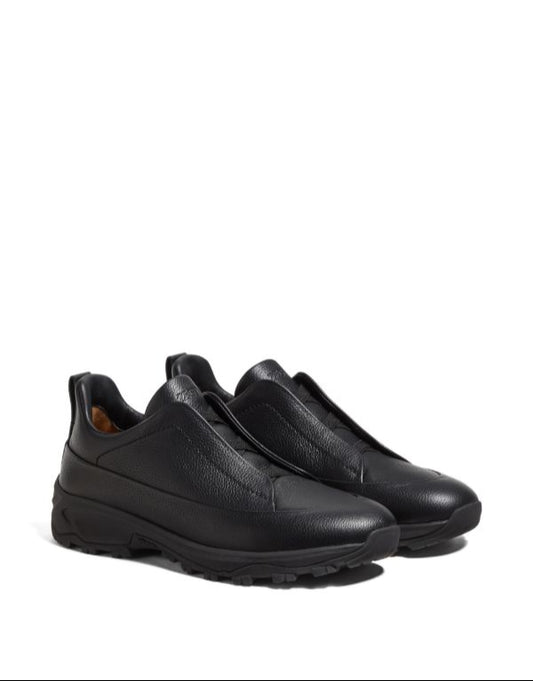 ZEGNA Triple Stitch Monte Sneakers "Black"
