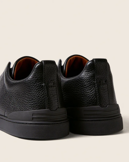 Zegna Triple Stitch Sneakers "Black"