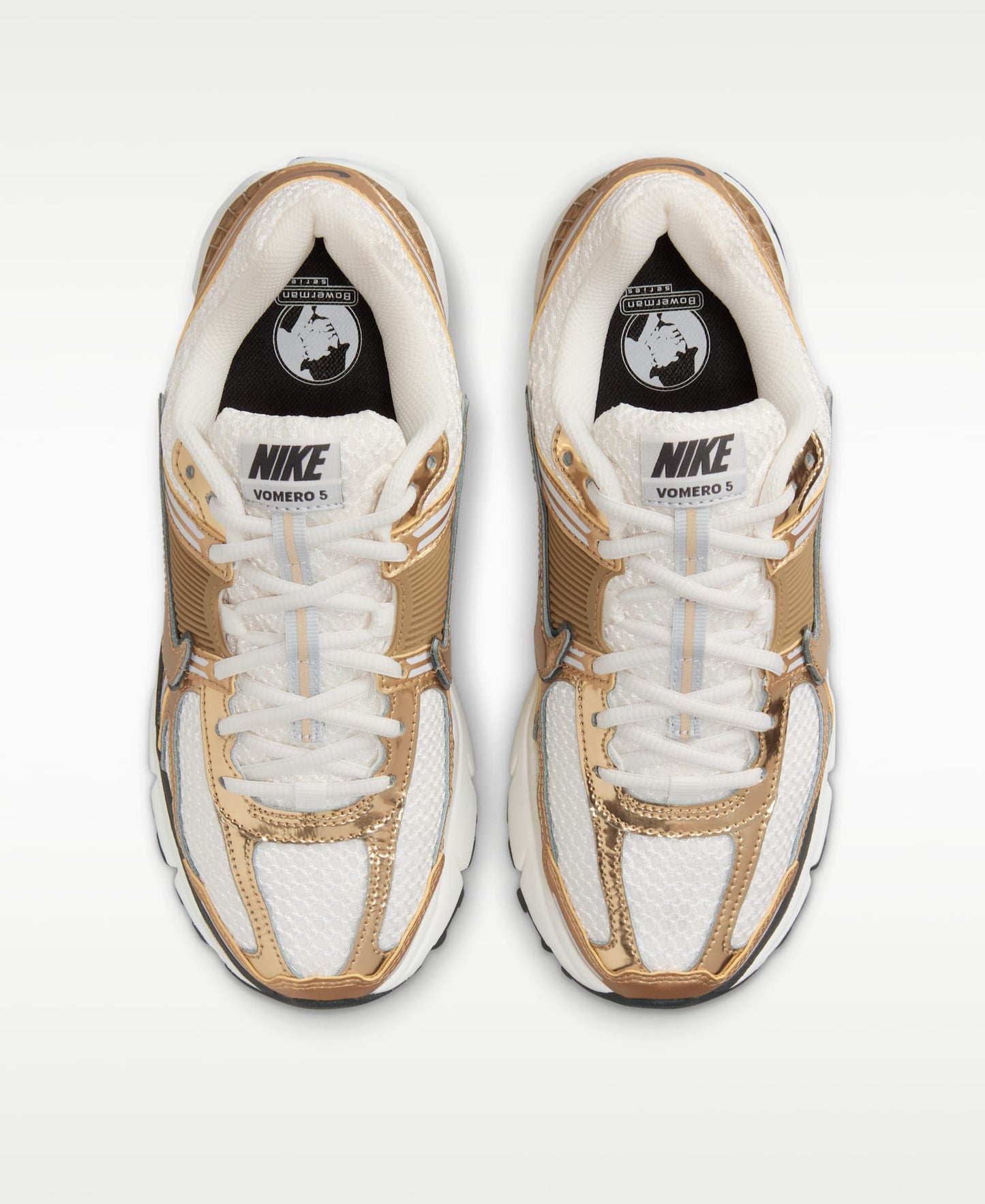 Nike Zoom Vomero 5 Sneakers  "White / Metallic Gold"