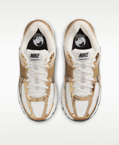Nike Zoom Vomero 5 Sneakers  "White / Metallic Gold"