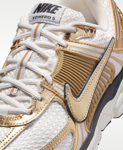 Nike Zoom Vomero 5 Sneakers  "White / Metallic Gold"