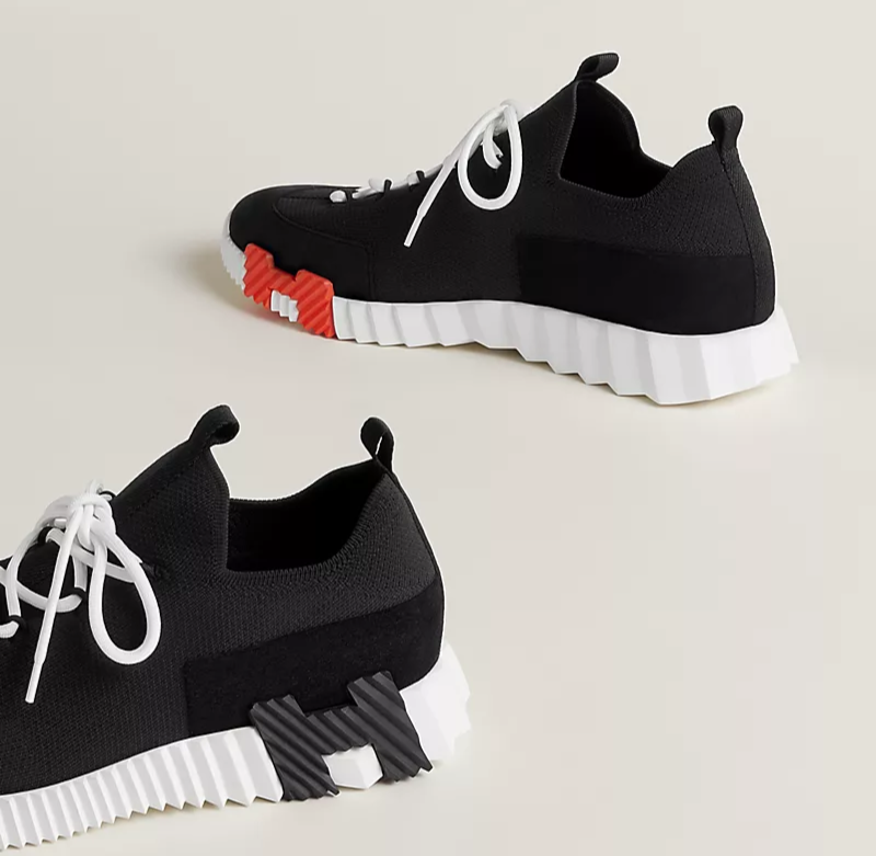 Hermès Lift slip-on Sneakers "Black/white"