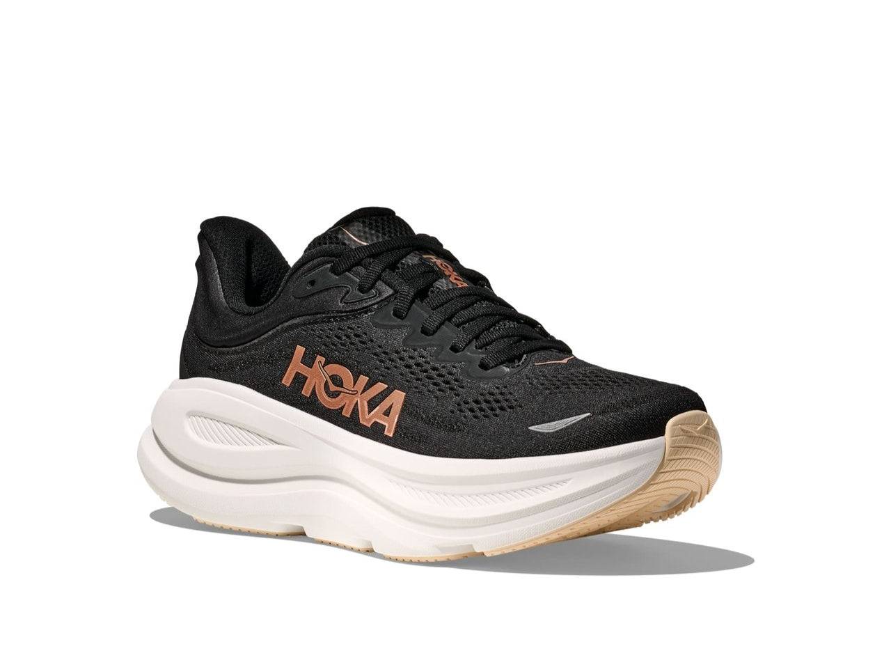 Hoka Bondi 9 "Black/Rose Gold"