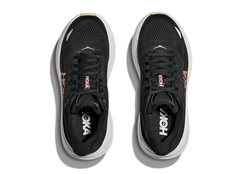 Hoka Bondi 9 "Black/Rose Gold"