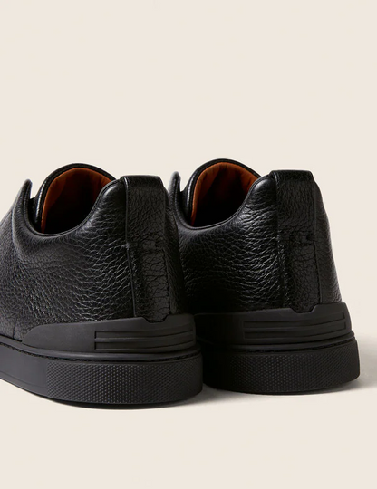 Zegna Triple Stitch Sneakers "Black"
