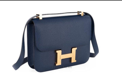 Hermès Constance Bag "Navy Blue"