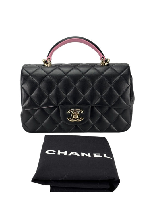 Chanel 23P Mini Rectangular Flap Bag "Black"
