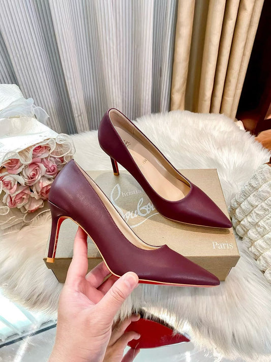 Christian Louboutin Kate leather Pumps "Burgundy"