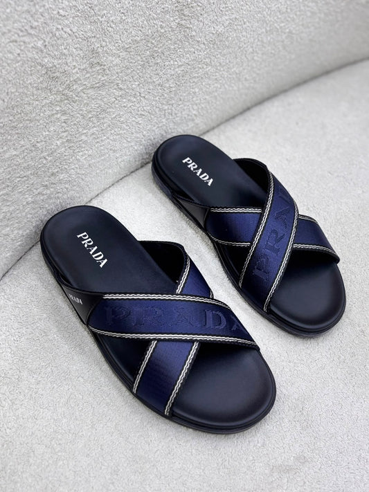 Prada Men Slipper "Blue/Black"