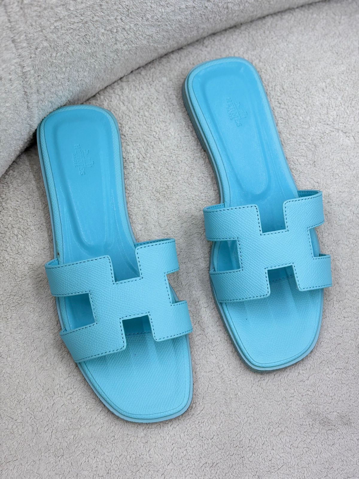 Hermès Oran Sandal "Blue"