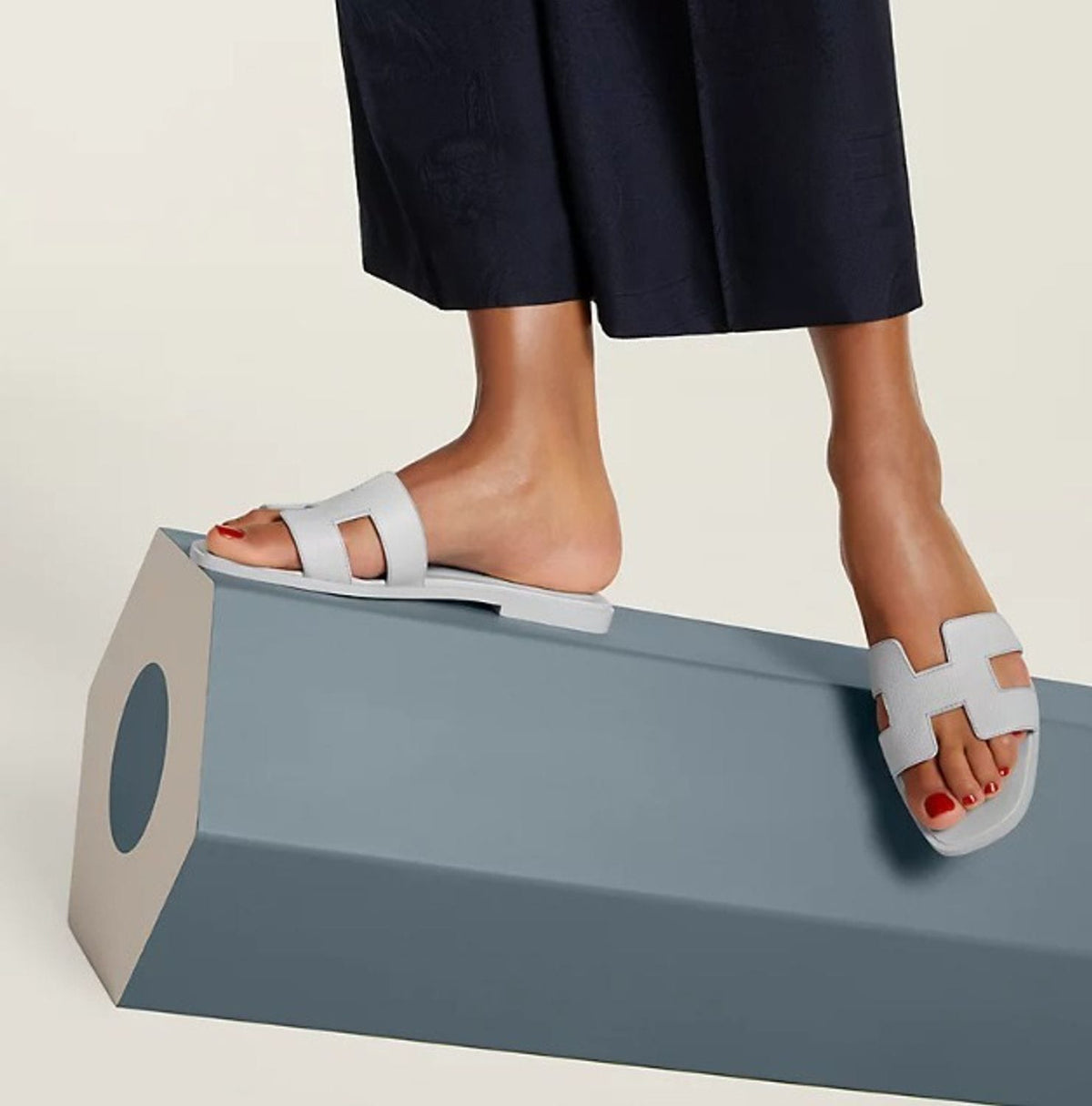 Hermès Oran Sandal "Light Blue"
