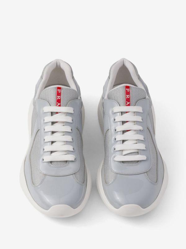 Prada America's Cup Sneakers "Silver"