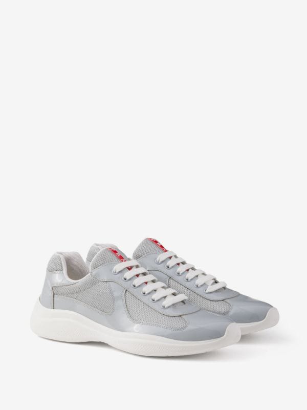 Prada America's Cup Sneakers "Silver"