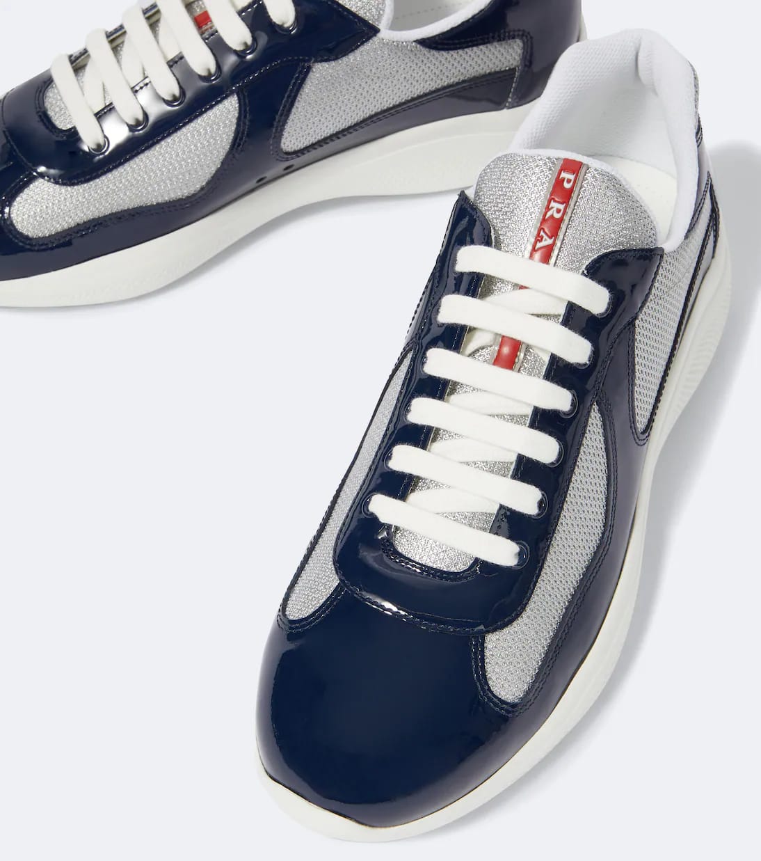 Prada America's Cup Sneakers "Blue/Silver"