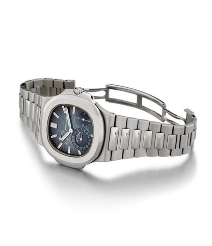 Patek Philippe Nautilus 5712/1A Stainless Steel Moon Phase
 "Silver/Blue"