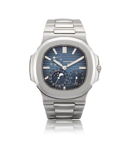 Patek Philippe Nautilus 5712/1A Stainless Steel Moon Phase
 "Silver/Blue"