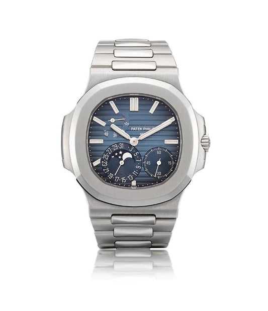 Patek Philippe Nautilus 5712/1A Stainless Steel Moon Phase
 "Silver/Blue"