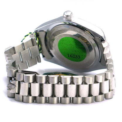 "Rolex Day-Date 40  Platinum Silver Dial President Bracelet"