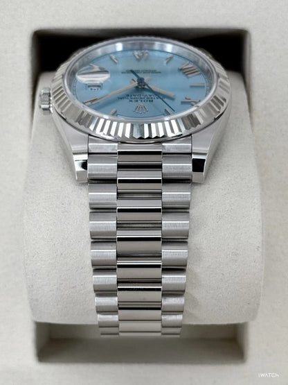 Rolex Day-Date 40
 "White Gold — Ice Blue Dial"