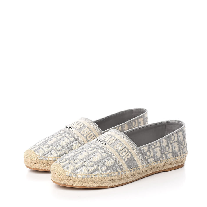 "Dior Oblique Granville Espadrilles – Gray"