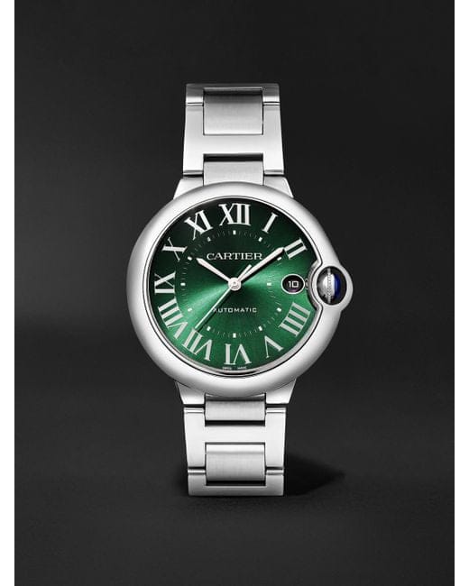 "Cartier Ballon Bleu Automatic – Steel/Green"