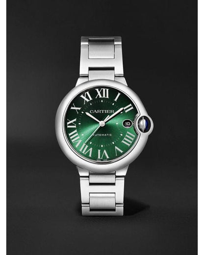 "Cartier Ballon Bleu Automatic – Steel/Green"