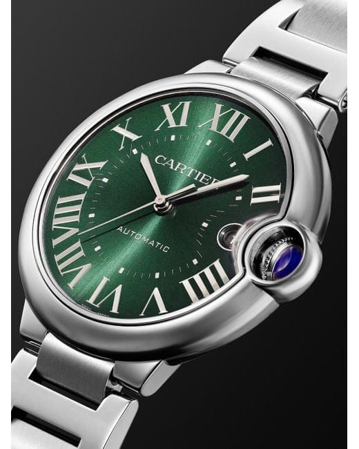 "Cartier Ballon Bleu Automatic – Steel/Green"