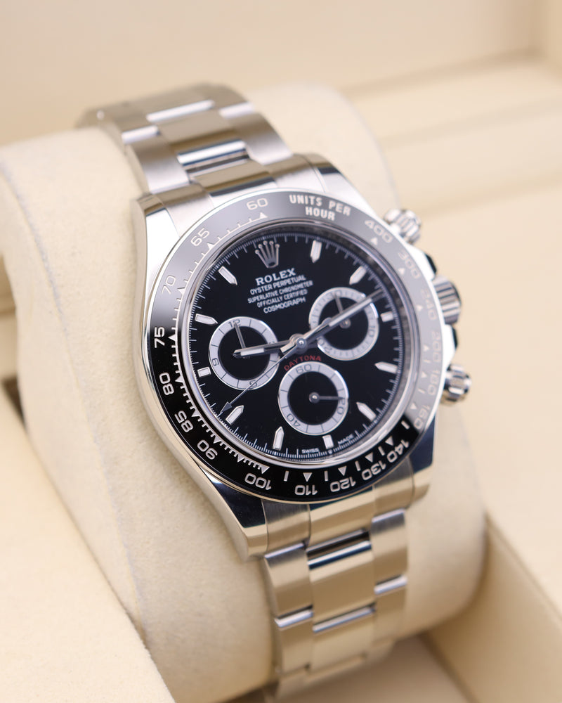 "Rolex Cosmograph Daytona – Steel with Black Dial"