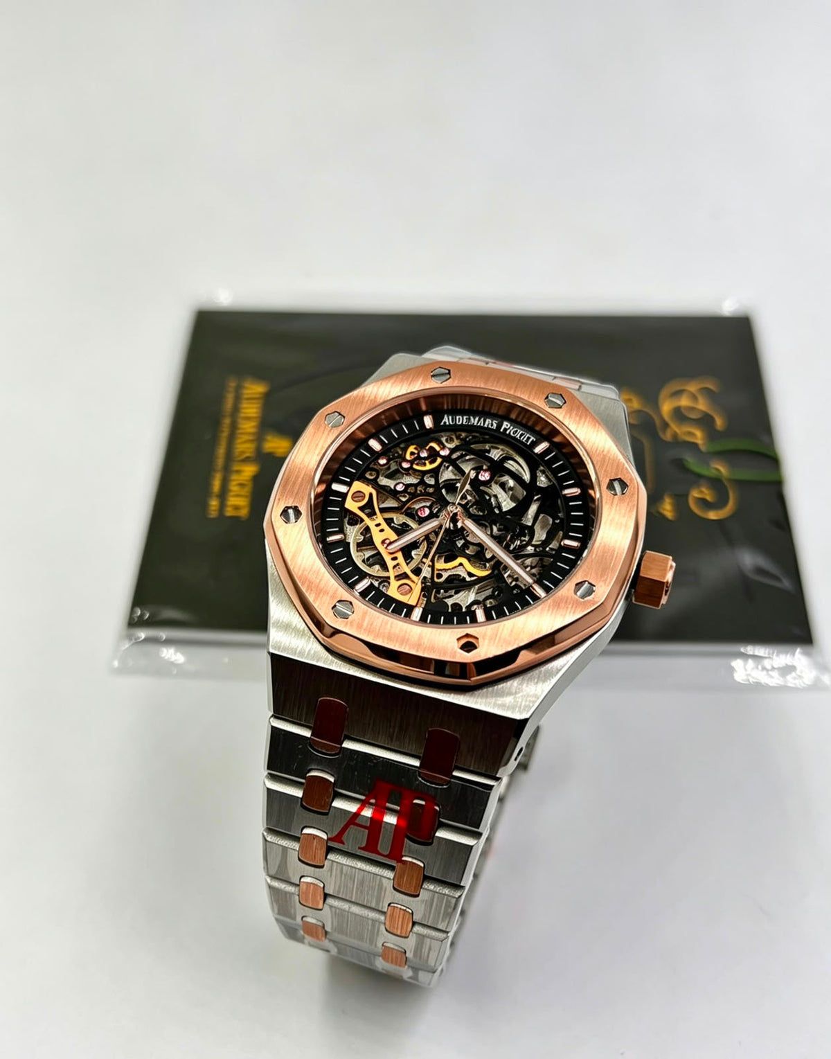 "Audemars Piguet Royal Oak Skeleton — Two-Tone Rose Gold & Steel"